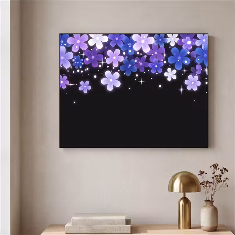 Art Frame - Blumen – Lila – Modern — 4