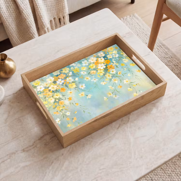 Tablett - Blumen – Zart – Frühling — 2