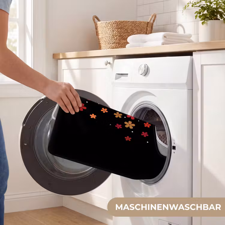 WC Vorleger - Blumen – Abstrakt – Orange — 7