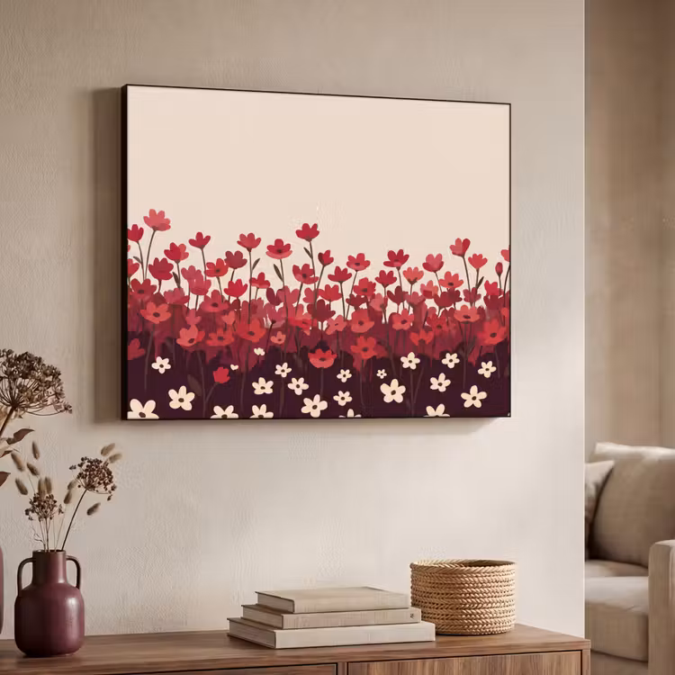 Art Frame - Blumen – Rot – Natur — 3