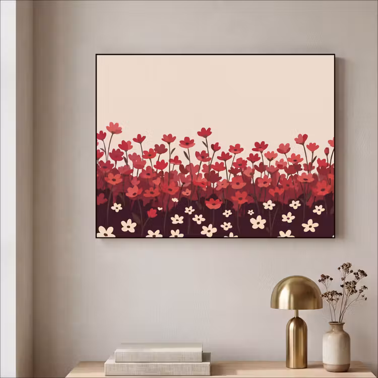 Art Frame - Blumen – Rot – Natur — 4