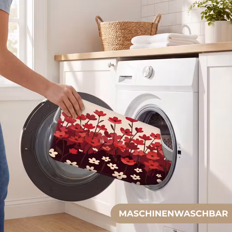 WC Vorleger - Blumen – Rot – Natur — 7