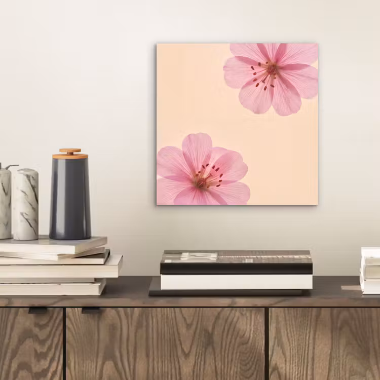 Alu-Dibond-Bild - Blumen – Flora – Pastell — 2