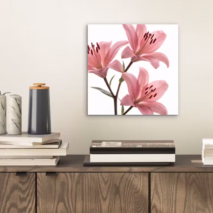 Alu-Dibond-Bild - Blumen – Sanft – Modern — 2