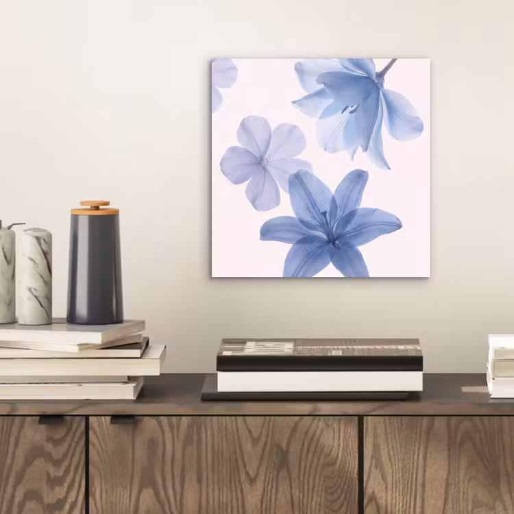 Alu-Dibond-Bild - Blumen – Transparent – Modern — 2