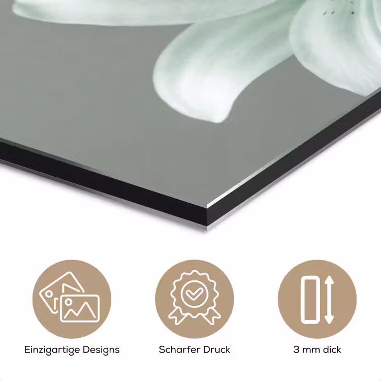 Alu-Dibond-Bild - Blumen – Natur – Grün — 7