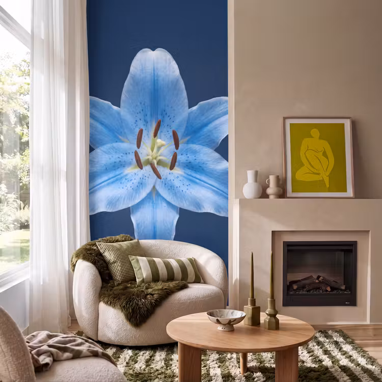 Tapete - Blaue Lilie – Blumen — 1