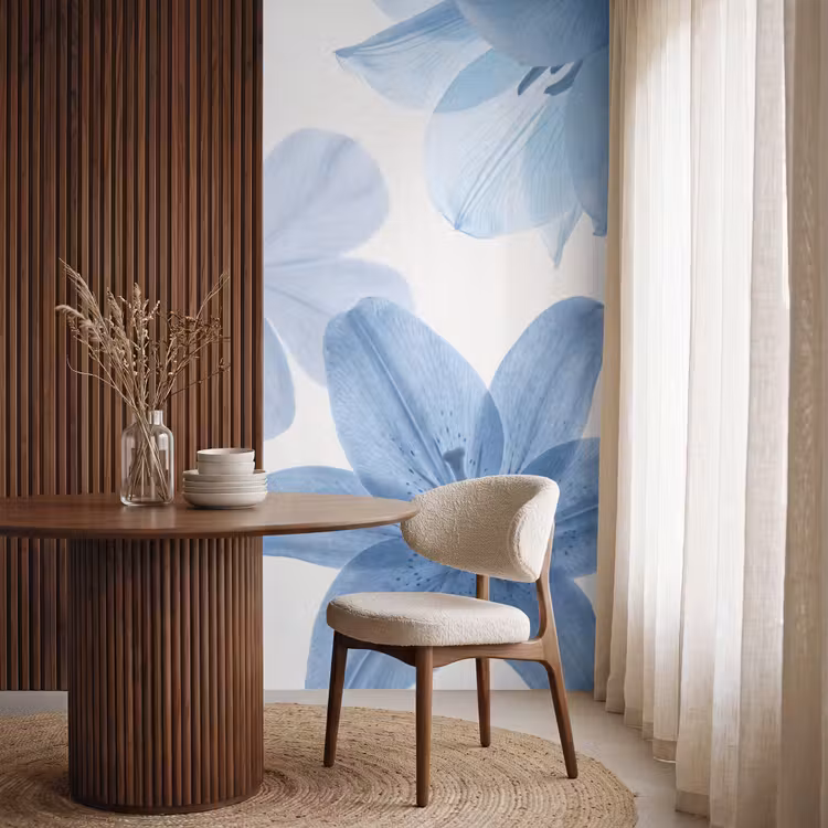 Tapete - Blumen – Transparent – Modern — 4