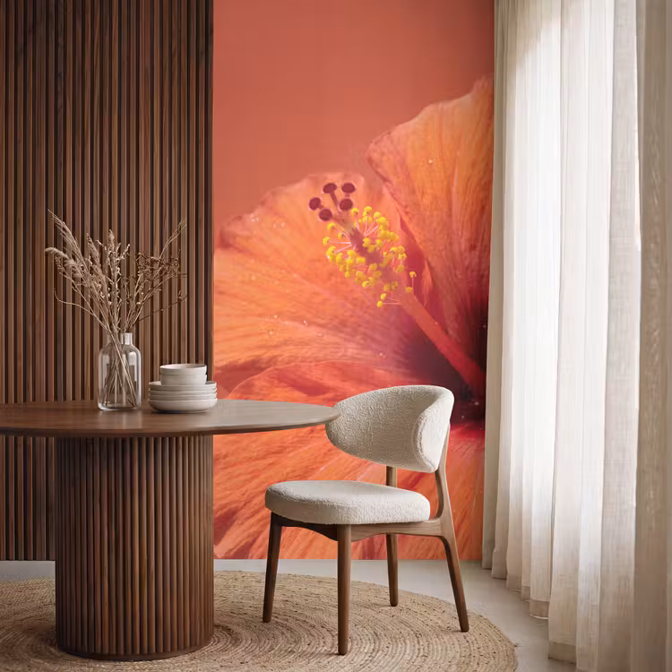 Tapete - Blumen – Orange – Natur — 4