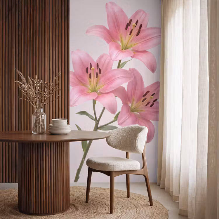 Tapete - Blumen – Zart – Rosa — 4