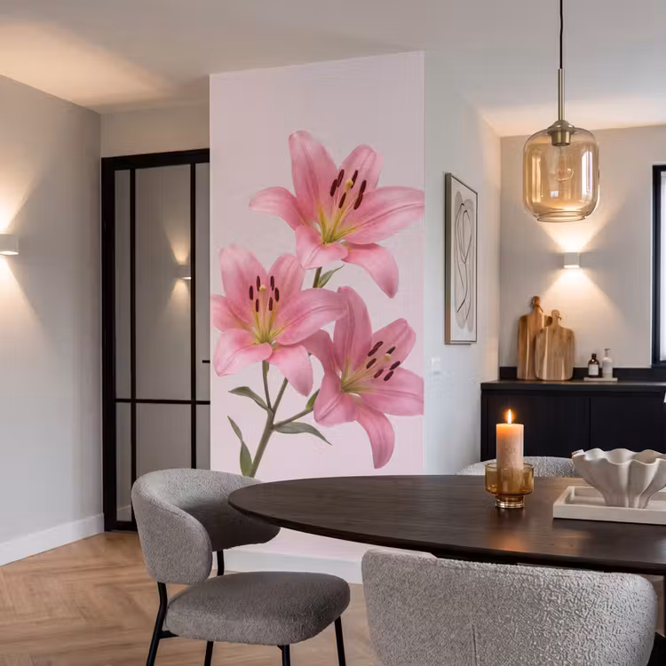 Tapete - Blumen – Zart – Rosa — 5