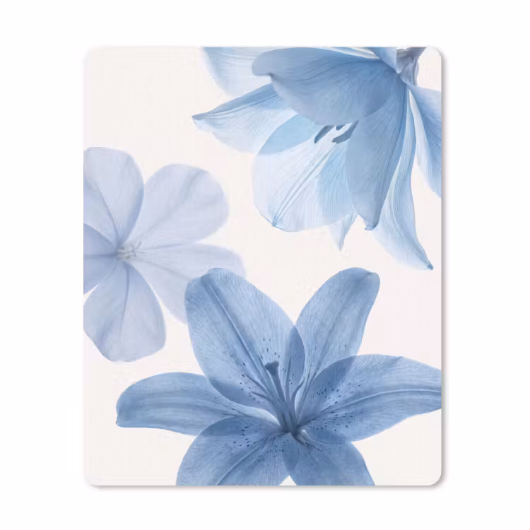 Mauspad - Blumen – Transparent – Modern — 1