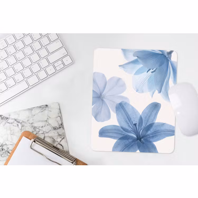 Mauspad - Blumen – Transparent – Modern — 4