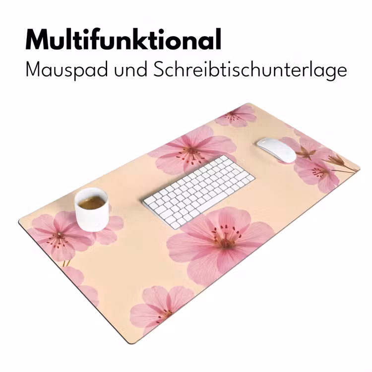 Schreibtischunterlage - Blumen – Flora – Pastell — 4