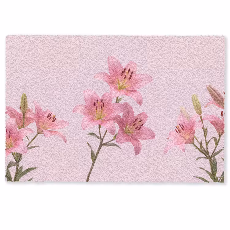Fußmatte - Blumen – Zart – Rosa — 1