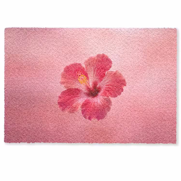 Fußmatte - Rote Blume – Natur — 1