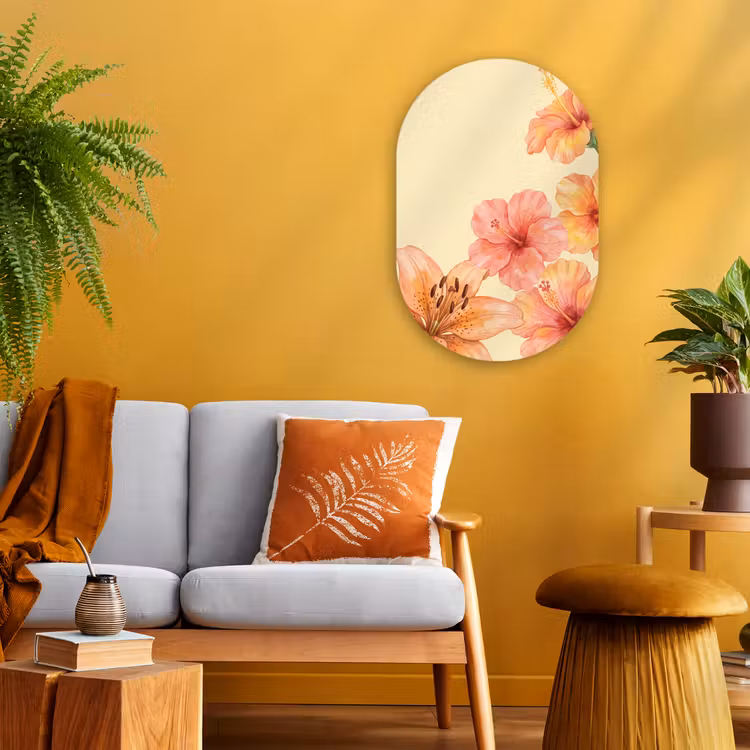 Forexbild Oval - Blumen – Aquarell – Natur — 2