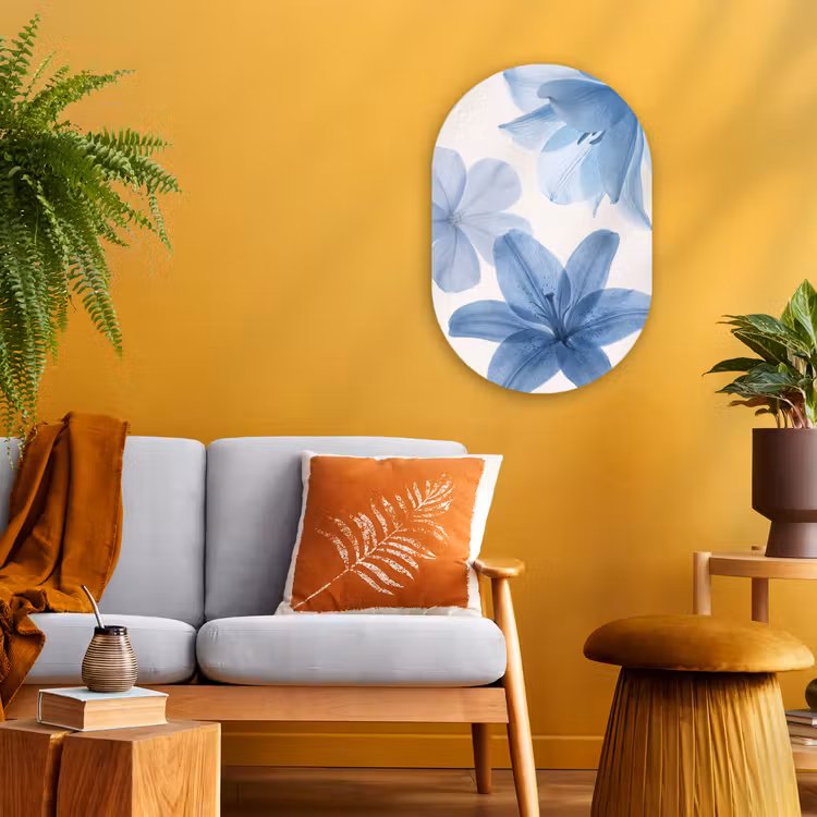 Forexbild Oval - Blumen – Transparent – Modern — 2
