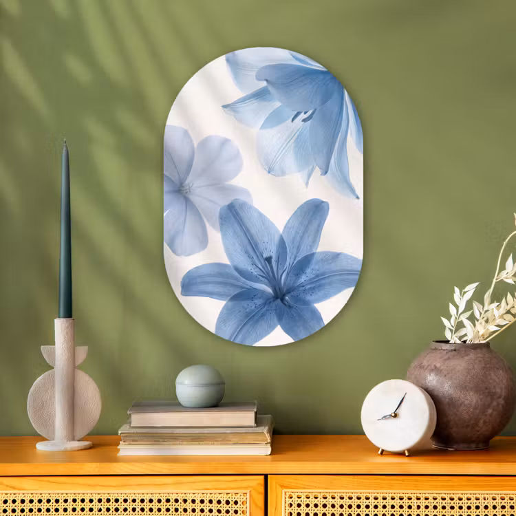 Forexbild Oval - Blumen – Transparent – Modern — 3