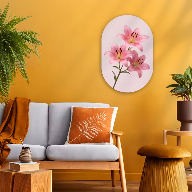 Forexbild Oval - Blumen – Zart – Rosa — 2