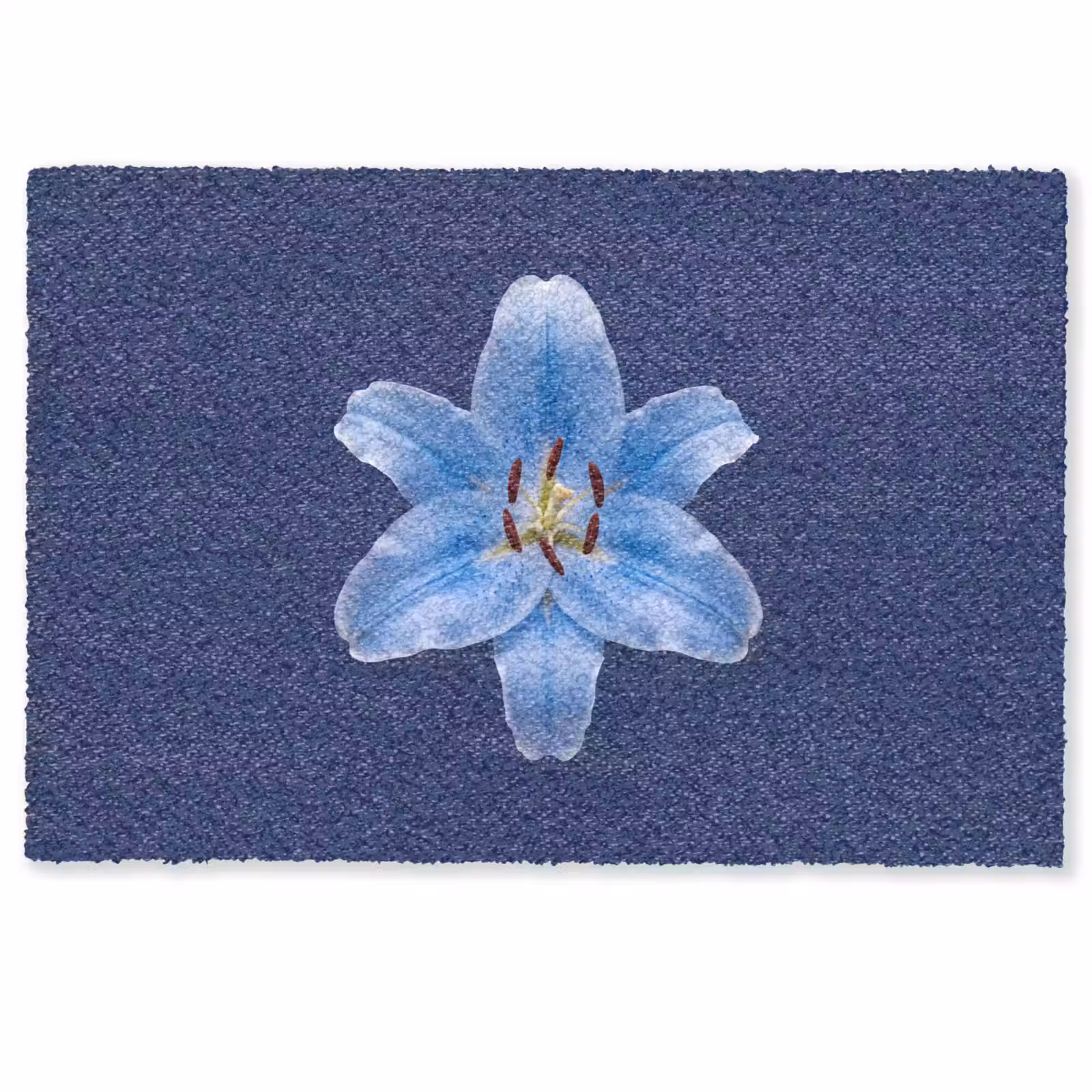 Fußmatte - Blaue Lilie – Blumen — 1