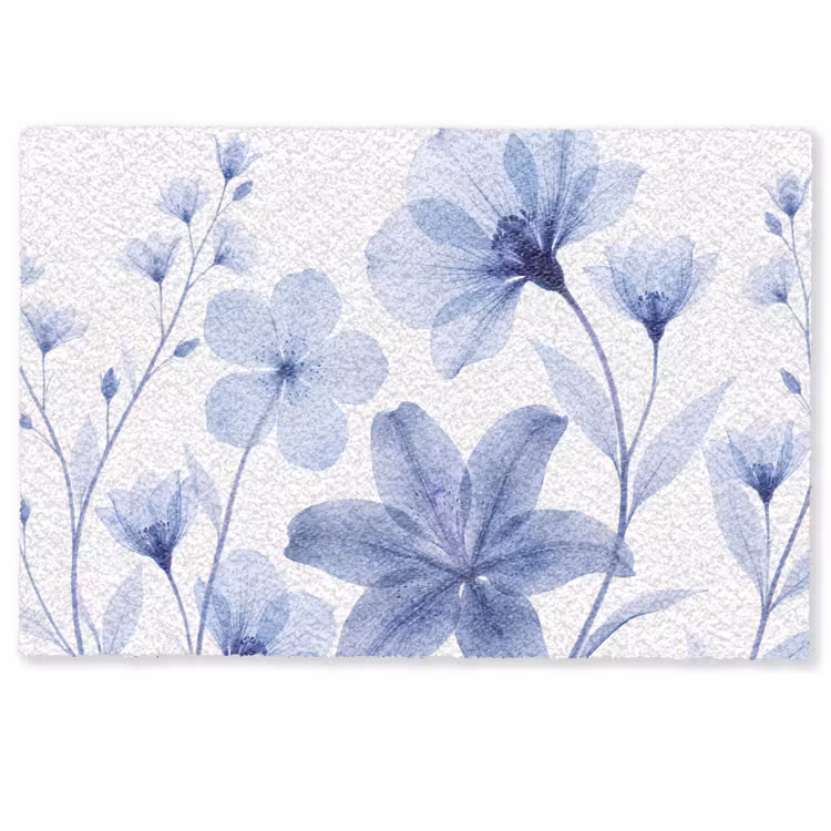 Fußmatte - Blaue Blumen – Natur — 1