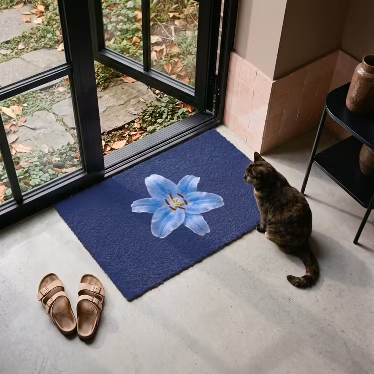 Fußmatte - Blaue Lilie – Blumen — 2