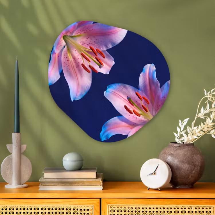 Glasbild Organische Form - Blumen – Farbenfroh – Botanisch — 2