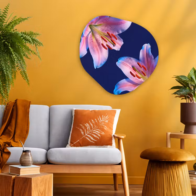 Glasbild Organische Form - Blumen – Farbenfroh – Botanisch — 3