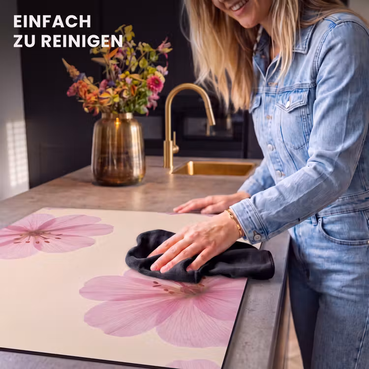 Herdabdeckplatte - Blumen – Flora – Pastell — 6