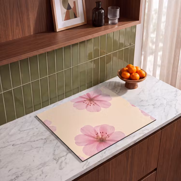 Herdabdeckplatte - Blumen – Flora – Pastell — 8