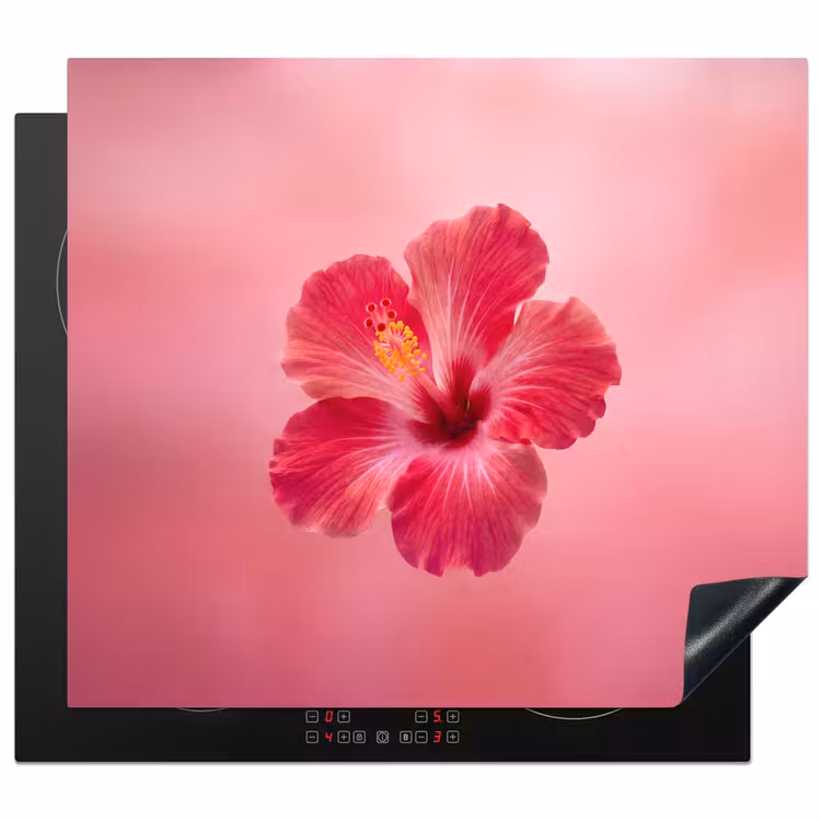 Herdabdeckplatte - Rote Blume – Natur — 1