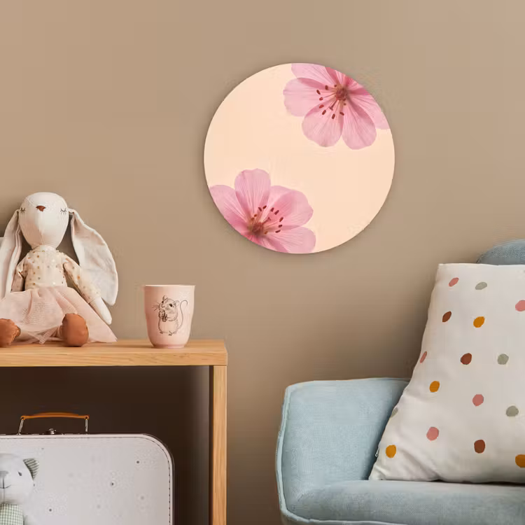Forexbild Rund - Blumen – Flora – Pastell — 5