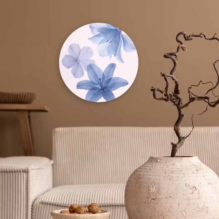 Forexbild Rund - Blumen – Transparent – Modern — 2
