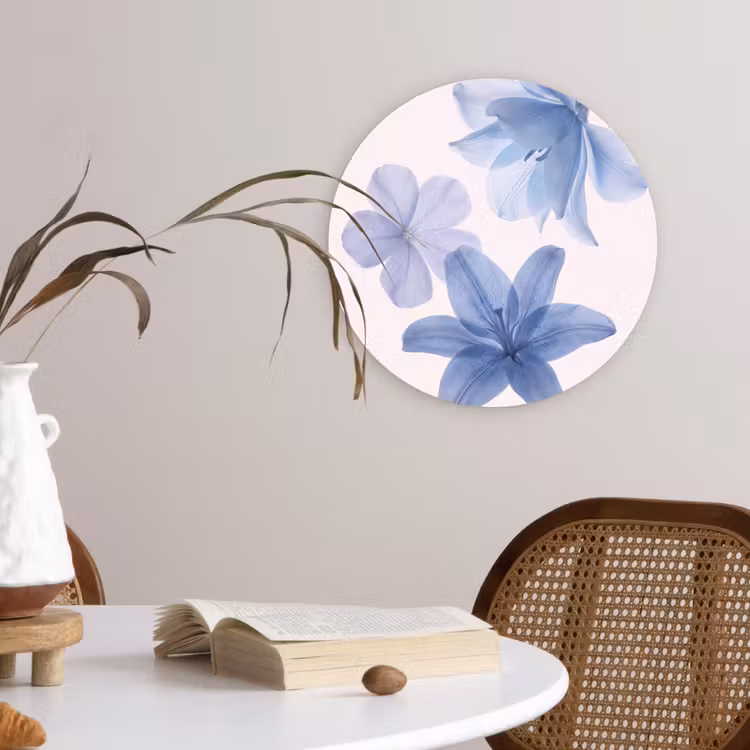 Forexbild Rund - Blumen – Transparent – Modern — 4