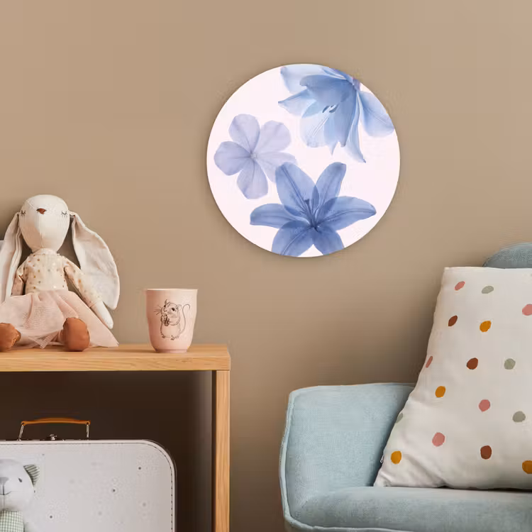 Forexbild Rund - Blumen – Transparent – Modern — 5