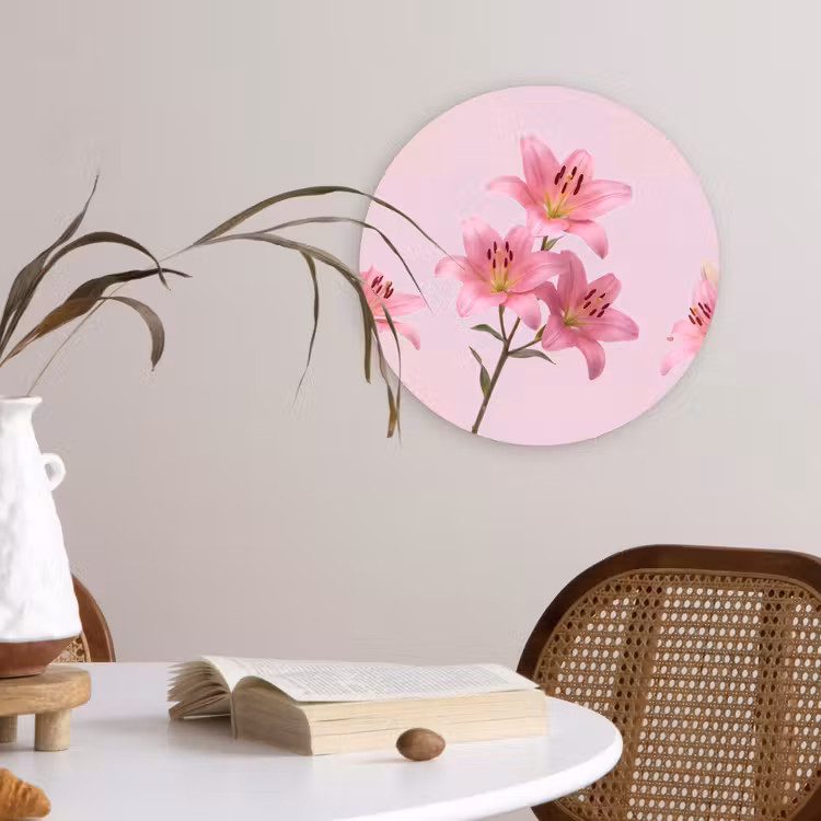 Forexbild Rund - Blumen – Zart – Rosa — 4