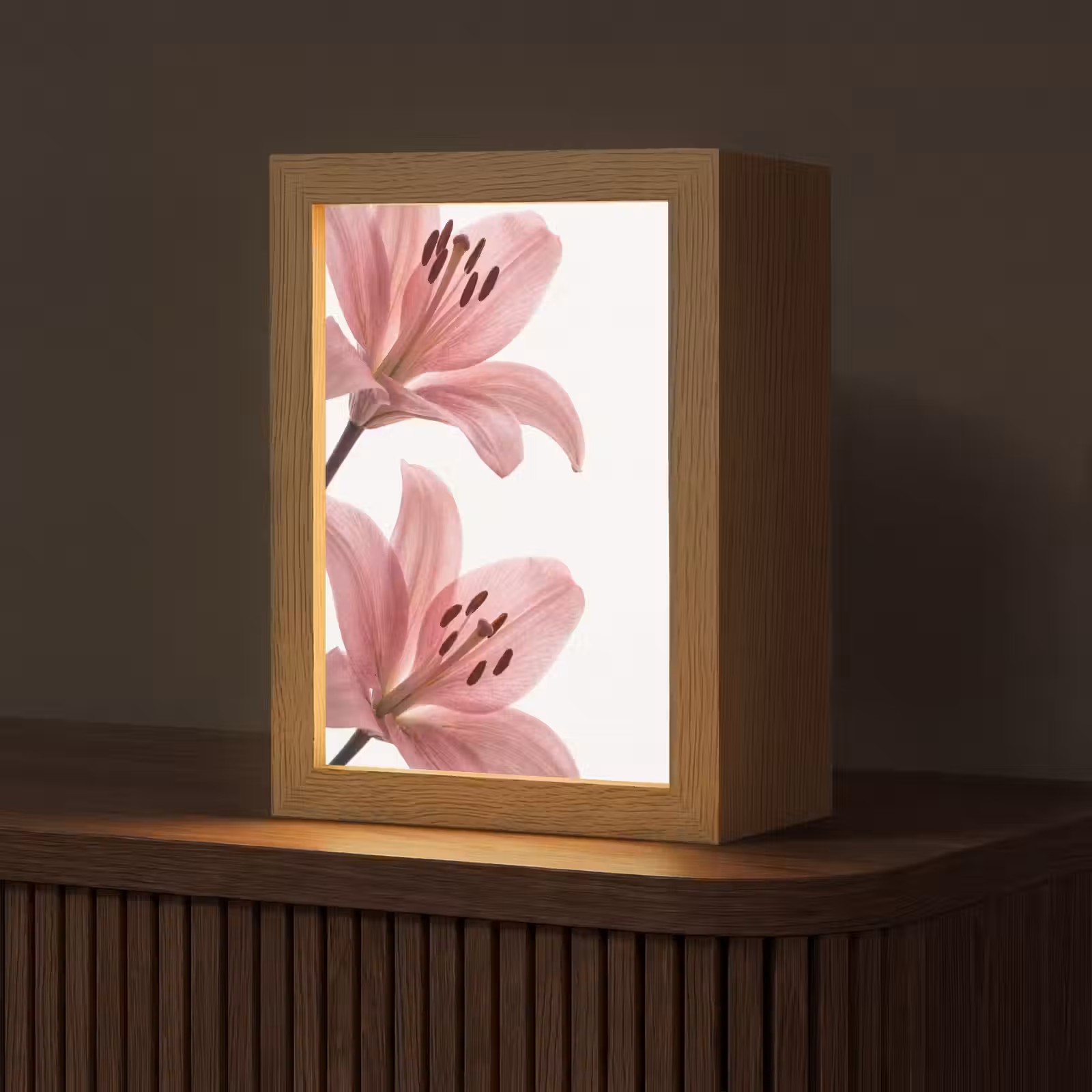 Personalisierte Lightbox - Blumen – Sanft – Modern — 1