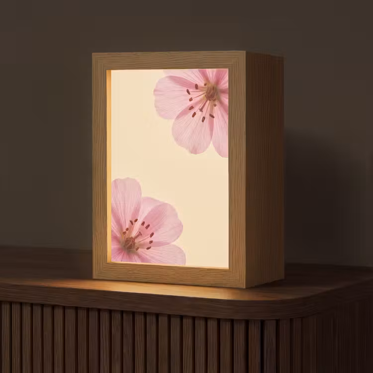 Personalisierte Lightbox - Blumen – Flora – Pastell — 1