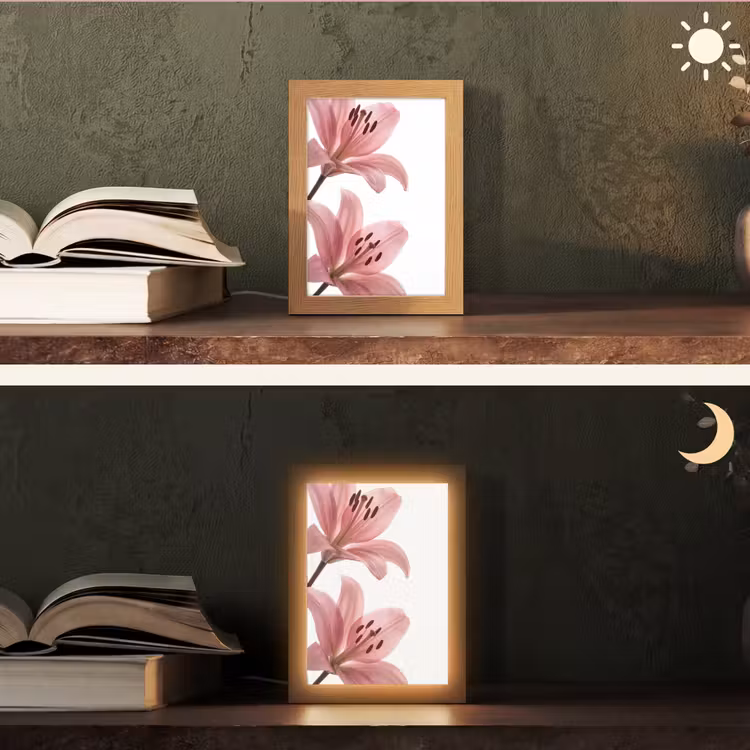 Personalisierte Lightbox - Blumen – Sanft – Modern — 5