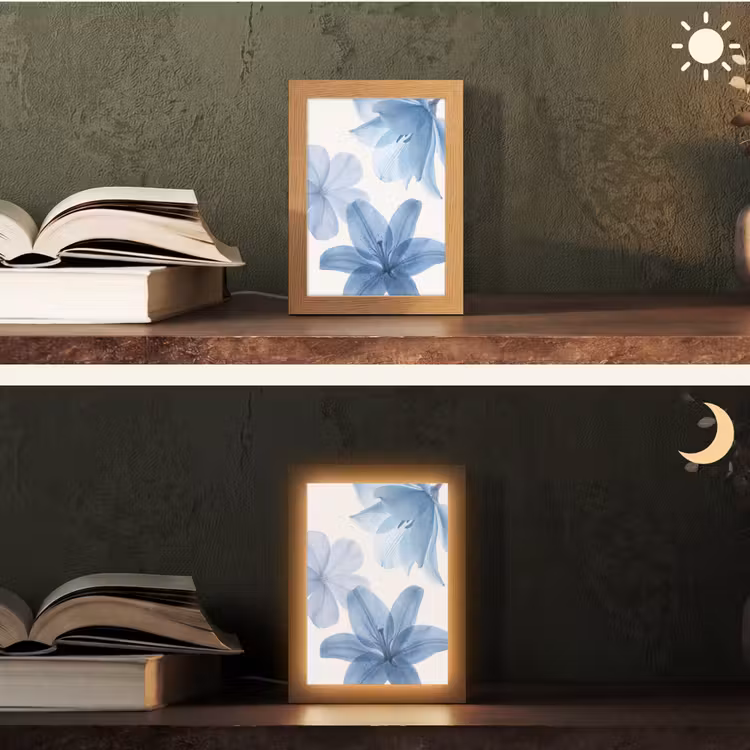 Personalisierte Lightbox - Blumen – Transparent – Modern — 5