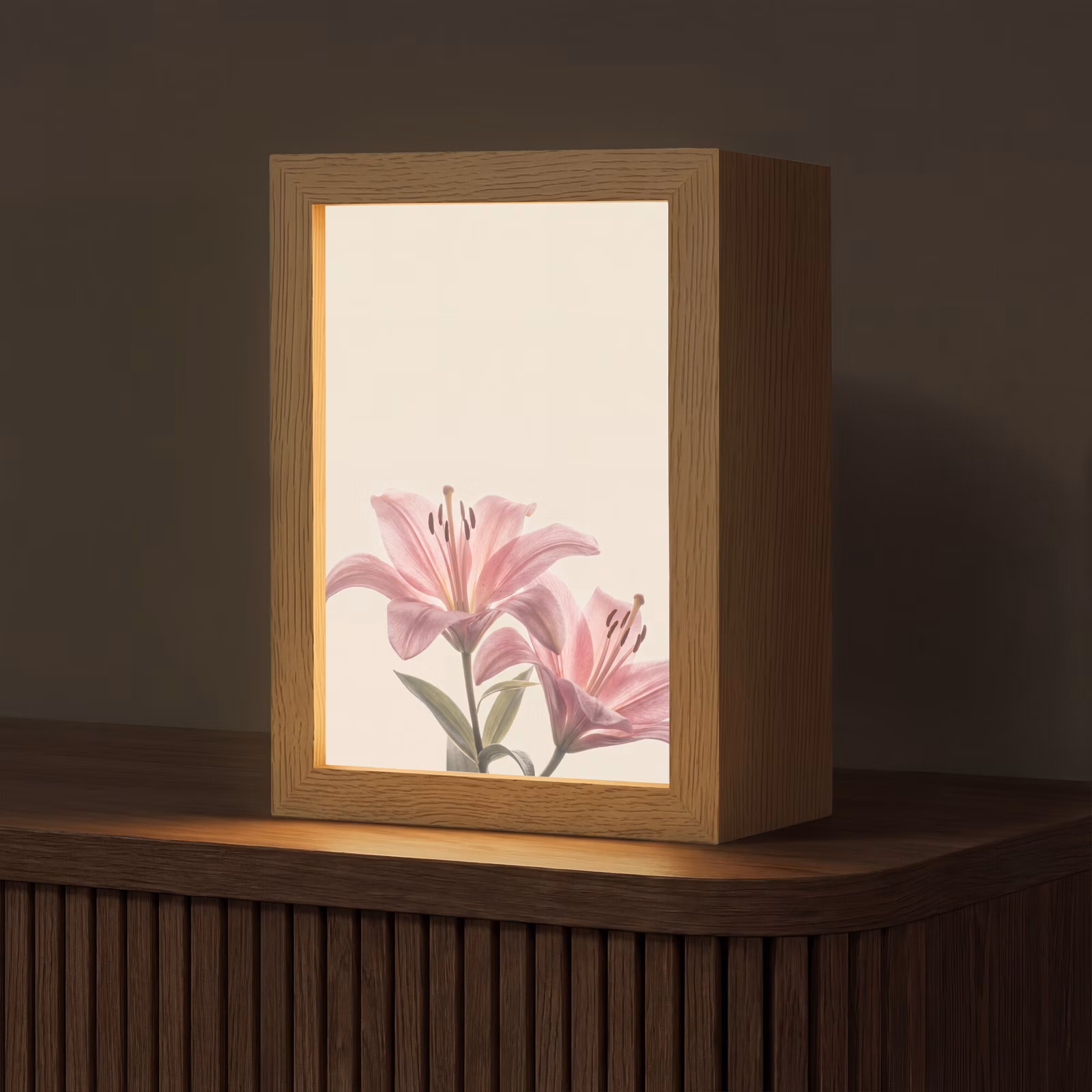 Personalisierte Lightbox - Blumen – Zart – Flora — 1