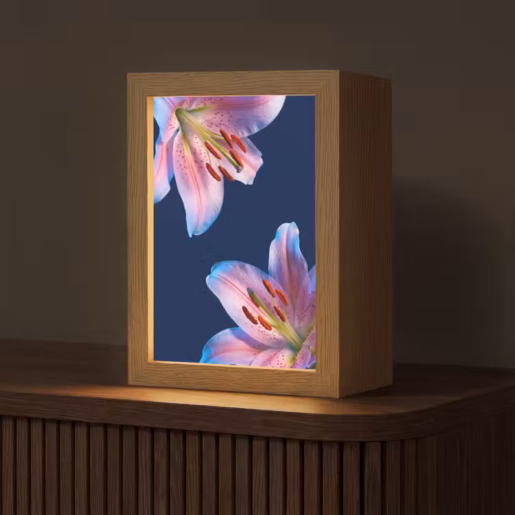 Personalisierte Lightbox - Blumen – Farbenfroh – Botanisch — 1