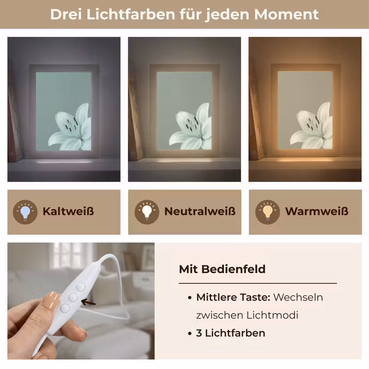 Personalisierte Lightbox - Blumen – Natur – Grün — 7