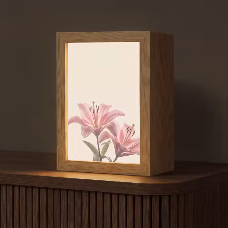 Personalisierte Lightbox - Blumen – Zart – Flora — 1