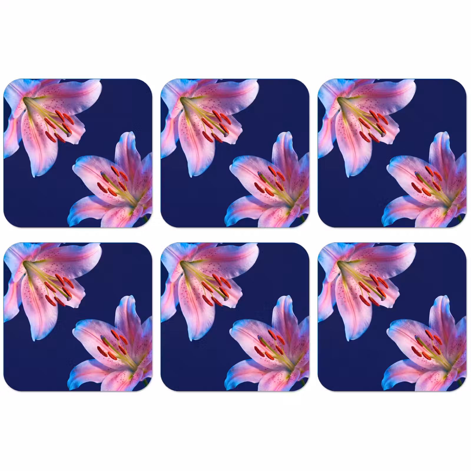 Untersetzer - Blumen – Farbenfroh – Botanisch — 1