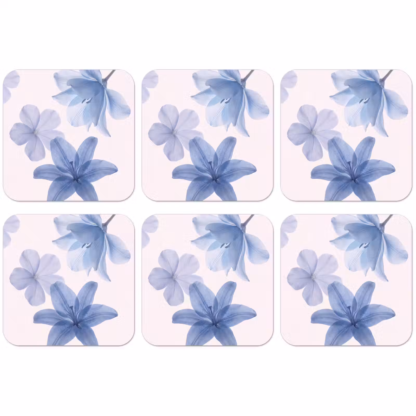 Untersetzer - Blumen – Transparent – Modern — 1