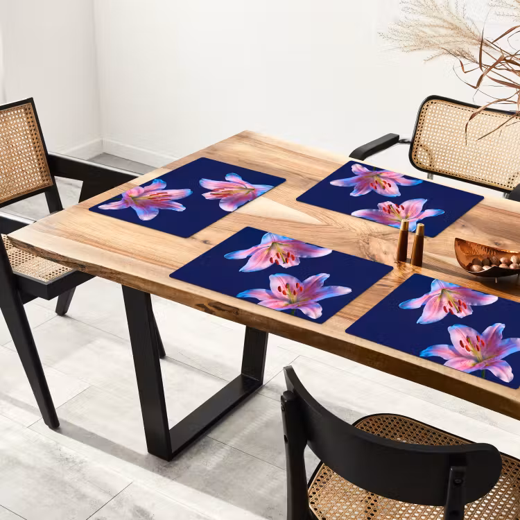 Tischset - 6 Stück - Blumen – Bunt – Botanisch — 3