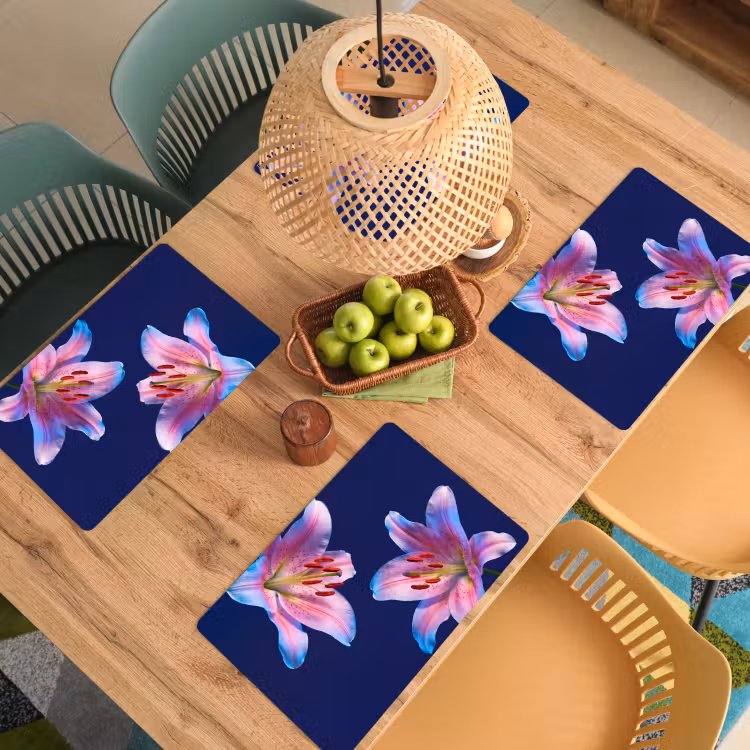 Tischset - 6 Stück - Blumen – Bunt – Botanisch — 4