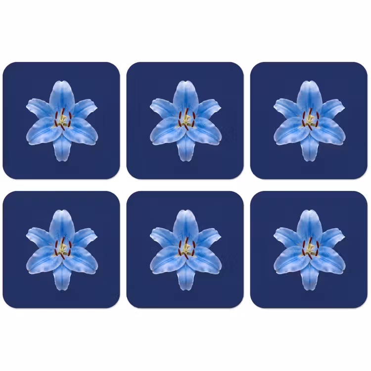 Untersetzer - Blaue Lilie – Blumen — 1